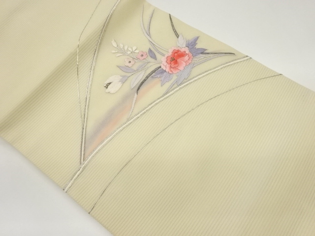 絽銀駒刺繍花模様名古屋帯 | 宗 sou::お茶道具・着物のお店